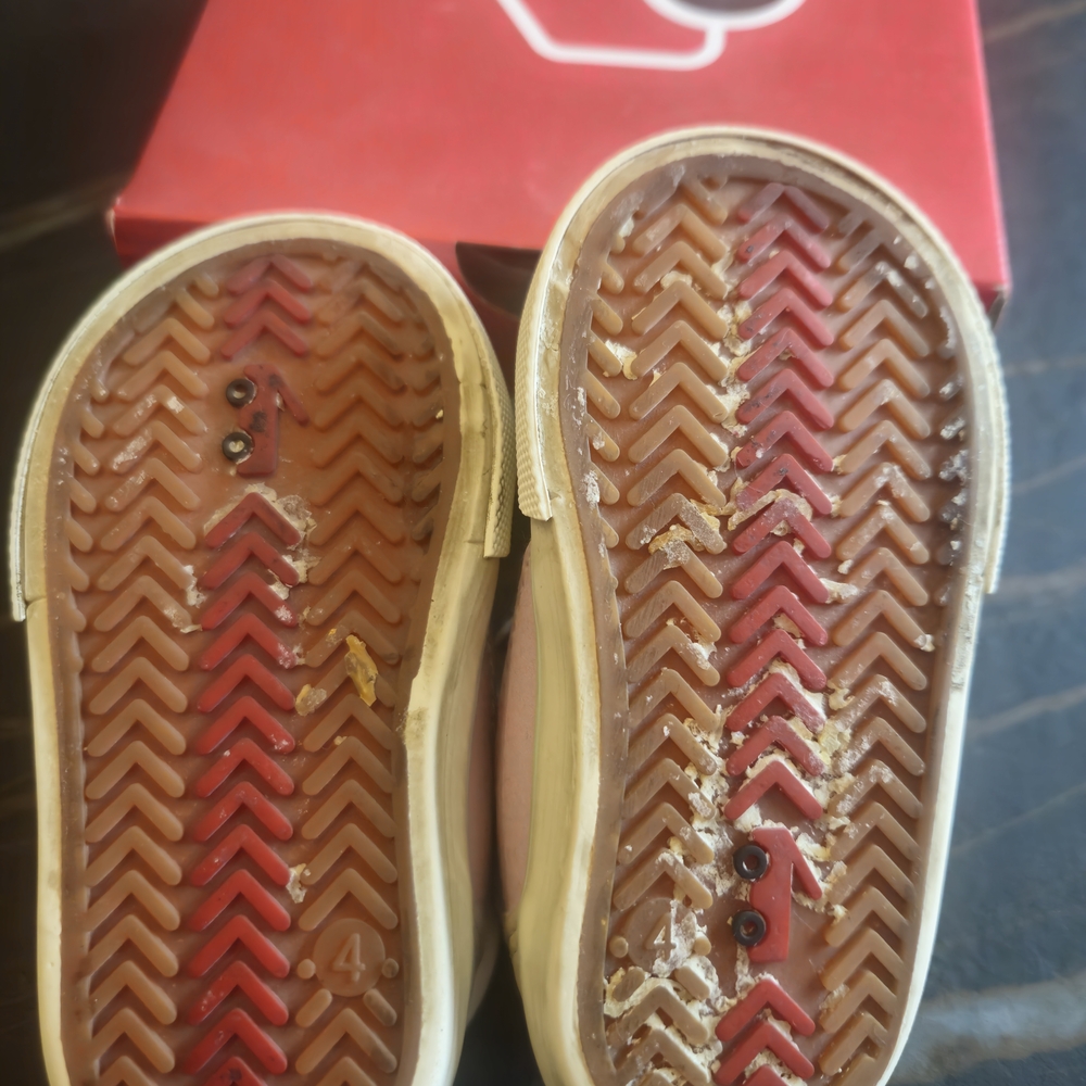 See Kai Run Dayton White Leather Toddler Shoes Size 4 - Picture 4 of 5